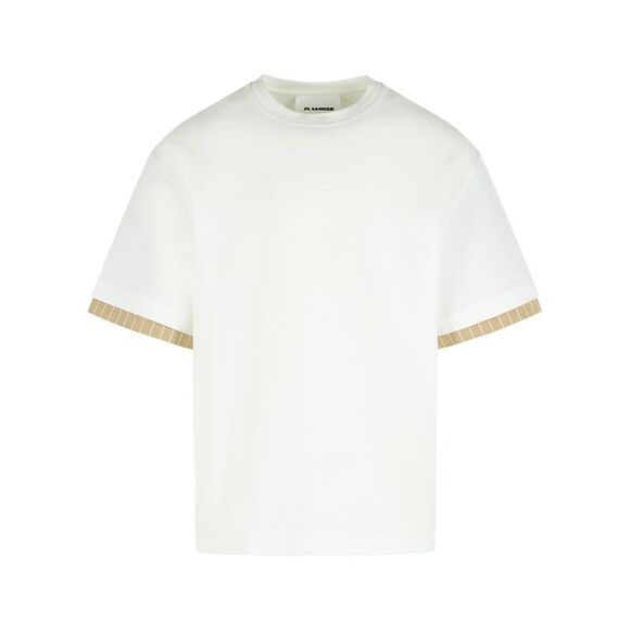 Jil Sander White Cotton Crew Neck T-Shirt Men